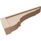Ekena Millwork 5"W x 30"D x 10"H Thin Bryant Rough Cedar Woodgrain TimberThane Corbel, Primed Tan CORUR05X30X10BRYRCPR - alternate 2